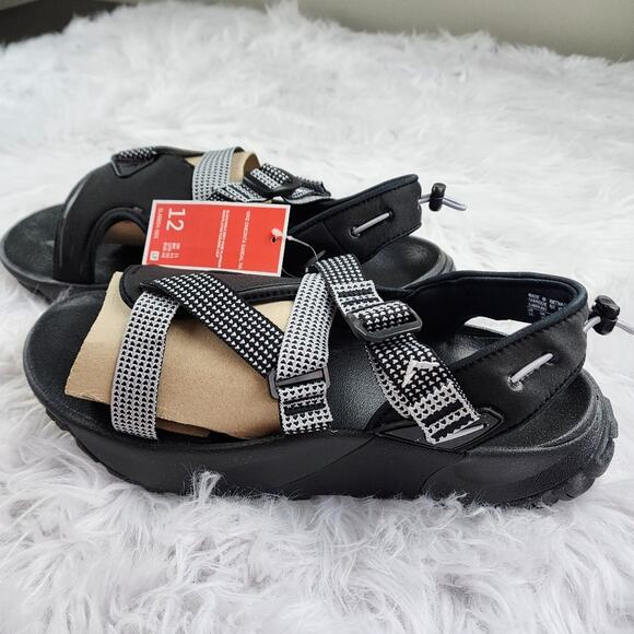 Nike Oneonta Men's Size 12 Sandals Black/Pure Platinum/Wolf Grey NWT - Picture 8 of 10